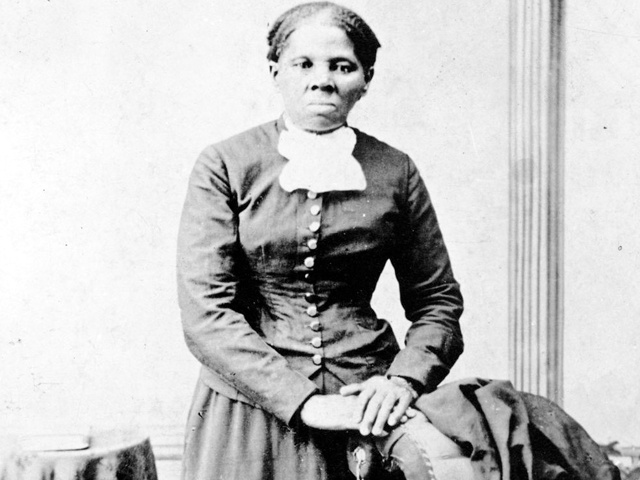 Svartvit bild på Harriet Tubman